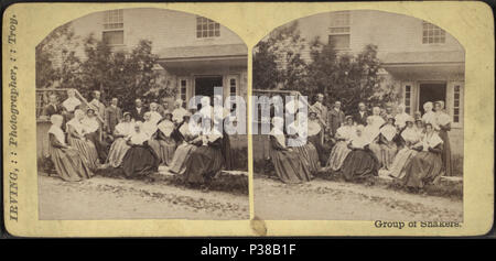 134 Gruppo di Shaker, da Irving, James E., 1818-1901 3 Foto Stock