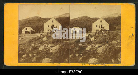 . Casa Half-Way. Titolo alternativo: Monadnock scenario di montagna. Creato: 1864-1866. Copertura: [1864-1866]. Elemento digitale pubblicata 3-9-2006; aggiornato 6-25-2010. 136 Half-Way House, dalla scrittura, G. H. (George H.), 1839-1929 Foto Stock