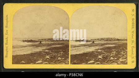 136 Hampton Beach, New Hampshire, da Hobbs, W. N. (William N.), 1830-1881 Foto Stock