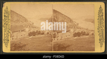 . Harper's Ferry, W. Va., da Bolivar altezze. Titolo alternativo: American scenario. Copertura: 1859?-1885?. Fonte impronta: 1859?-1885?. Elemento digitale pubblicata 1-25-2006; aggiornato 2-13-2009. 137 Harper's Ferry, W. Va., da Bolivar Heights, da Robert N. Dennis raccolta di vista stereoscopica Foto Stock