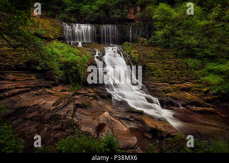 Sgwd Isaf Clun-gwyn cascate Foto Stock