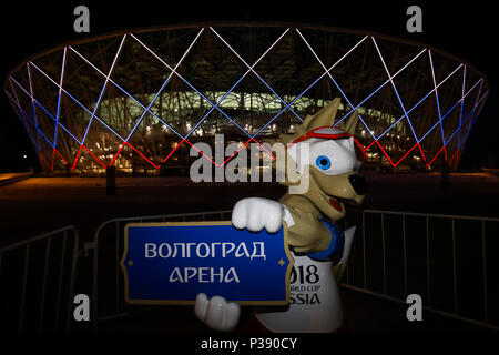 Una vista generale di Volgograd Arena il 17 giugno 2018 a Volgograd, Russia. (Foto di Daniel Chesterton/phcimages.com) Foto Stock