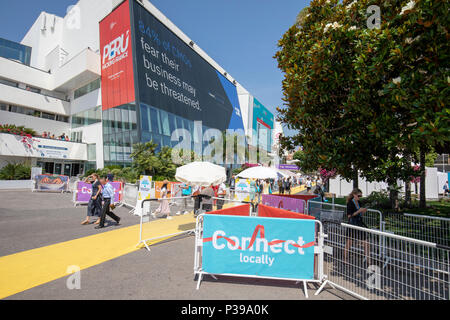 Cannes, Francia, 18. Giugno 2018, Cannes Lions - Festival Internazionale di Creatività. Credito: Ifnm premere/Alamy Live News Foto Stock