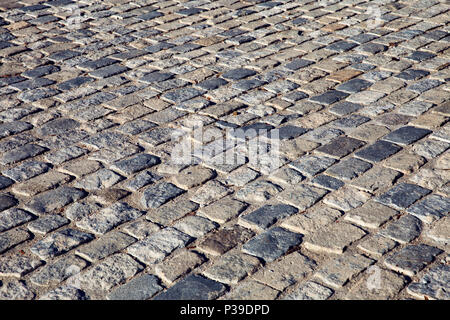 Baclground di texture urban pavimentazione di pietra marciapiede Foto Stock