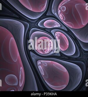 Surreale frattale con forme arrotondate Foto Stock