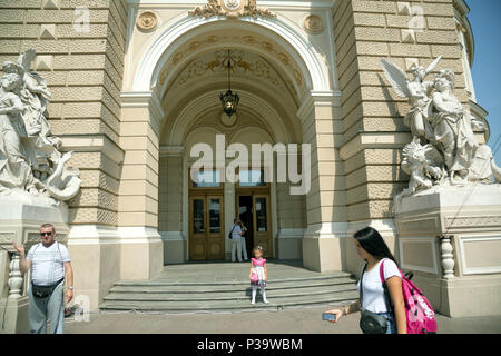 Odessa, Ucraina, accesso alla Opera House nel centro della città Foto Stock