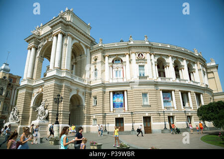 Odessa, Ucraina, l'opera house nel centro della città Foto Stock