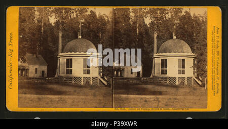 . Casa sul moncone, 36 metri in diam. - Calaveras Co. Titolo alternativo: No.1143. Creazione: 1870. Copertura: ca.1870. Elemento digitale pubblicata 9-15-2005; aggiornato 2-12-2009. 145 Casa sul moncone, 36 metri in diam. - Calaveras Co, da John P. Soule Foto Stock