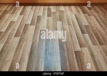 Pavimento in parquet closeup Foto Stock