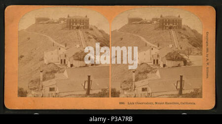 . Leccare osservatorio, Mount Hamilton, California. Creato: ca. 1880. Copertura: 1863?-1906. Fonte Imprint: 1863?-1906.. Elemento digitale pubblicata 2-16-2006; aggiornato 2-12-2009. 169 Lick Observatory, Mount Hamilton, California, da Kilburn, B. W. (Benjamin West), 1827-1909 Foto Stock