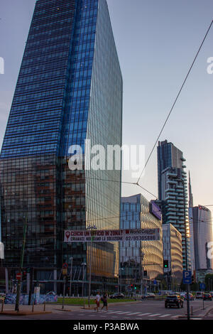 Diamond Tower e il Diamantini edifici progettati da Kohn Pedersen Fox in la Porta Nuova di Milano, Italia Foto Stock