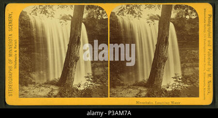 . Minnehaha, ridendo di acqua. Titolo alternativo: Stereographs del Minnesota scenario. Copertura: 1865?-1903. Fonte Imprint: 1865?-1903.. Elemento digitale pubblicata 6-15-2005; aggiornato 2-13-2009. 192 Minnehaha, ridendo acqua, da M. Nowack Foto Stock