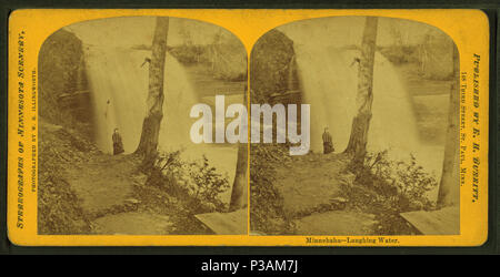 . Minnehaha--ridere l'acqua. Titolo alternativo: Stereographs del Minnesota scenario. Copertura: 1865?-1903. Fonte Imprint: 1865?-1903.. Elemento digitale pubblicata 6-15-2005; aggiornato 2-13-2009. 192 Minnehaha--ridere acqua, da E. H. Burritt 2 Foto Stock