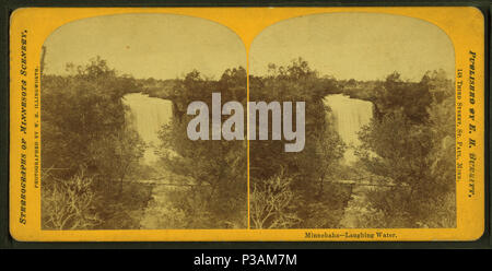 . Minnehaha--ridere l'acqua. Titolo alternativo: Stereographs del Minnesota scenario. Copertura: 1865?-1903. Fonte Imprint: 1865?-1903.. Elemento digitale pubblicata 6-15-2005; aggiornato 2-13-2009. 192 Minnehaha--ridere acqua, da E. H. Burritt Foto Stock