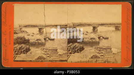 185 Market Street Bridge, Philadelphia, Pa, da Robert N. Dennis raccolta di vista stereoscopica 3 Foto Stock