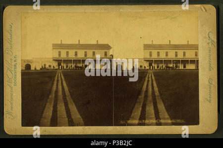 . Minnehaha Falls hotel Minneapolis, Minn. Titolo alternativo: Minnesota scenario, 857. Copertura: 1865?-1903. Fonte Imprint: 1865?-1903.. Elemento digitale pubblicata 6-15-2005; aggiornato 2-13-2009. 192 Minnehaha Falls hotel Minneapolis, DCIM, da Woodward &AMP; Albee Foto Stock