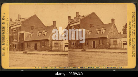 . Vecchia casa di pietra - una volta Washington presso la sede centrale. Titolo alternativo: Viste di Richmond, Virginia e dintorni. Copertura: 1863?-1910?. Fonte Imprint: 1863?-1910?. Elemento digitale pubblicata 4-12-2006; aggiornato 2-13-2009. 221 Vecchia casa di pietra - una volta Washington presso la sede centrale, da E. S. Lumpkin Foto Stock