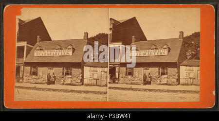 221 Vecchia casa di pietra. (Washington e Lafayette presso la sede centrale), da Robert N. Dennis raccolta di vista stereoscopica Foto Stock