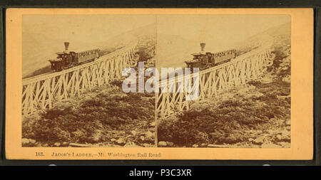 . Mt. Stazione ferroviaria di Washington, vicino al vertice. Copertura: 1860?-1903?. Elemento digitale pubblicata 3-9-2006; aggiornato 6-25-2010. 201 Mt. Stazione ferroviaria di Washington, vicino al vertice, da Robert N. Dennis raccolta di vista stereoscopica Foto Stock