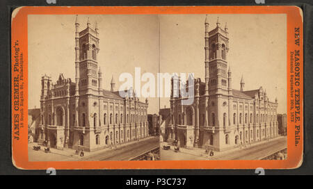 208 nuovo tempio massonico, Phila. Dedicato Settembre 26th, 1873, da Cremer, James, 1821-1893 Foto Stock