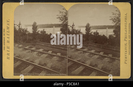 213 Niagara, primo scorcio di cadute, dal Canada Ferrovia Meridionale, da Purviance, W. T. (William T.) Foto Stock