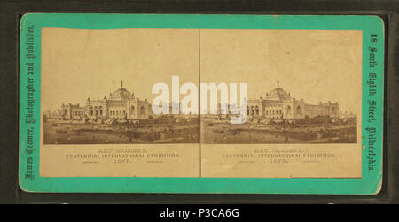 23 Art Gallery, Centennial International Exhibition, 1876. Fairmount Park, Philadelphia, da Cremer, James, 1821-1893 Foto Stock