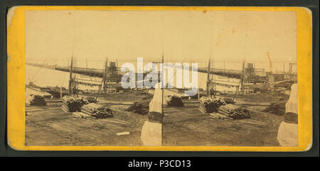 226 oltre il Fiume Potomac a lungo ponte, da E. &AMP; H.T. Anthony (Azienda) Foto Stock