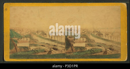 236 vista pittoresca di Georgetown, il Potomac e Chesapeake Canal, dalla parte posteriore dell'Osservatorio, da E. &AMP; H.T. Anthony (Azienda) 2 Foto Stock