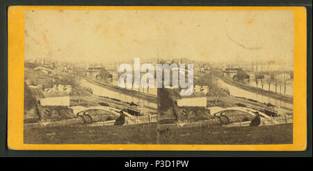 236 vista pittoresca di Georgetown, il Potomac e Chesapeake Canal, dalla parte posteriore dell'Osservatorio, da E. &AMP; H.T. Anthony (Azienda) 3 Foto Stock