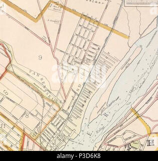 . Inglese: 1891 Mappa del Nord Albany quartiere in Albany, New York, Stati Uniti d'America . 1891. Le birre, F. W. 3 NorthAlbany1891 Foto Stock