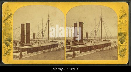 270 Spese di spedizione da Long Wharf, da Robert N. Dennis raccolta di vista stereoscopica Foto Stock