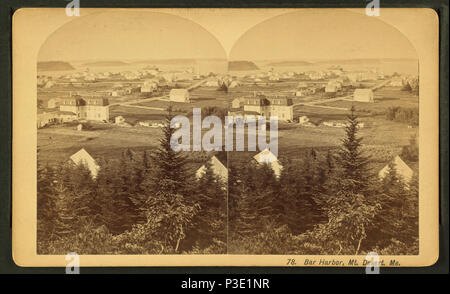 . Bar Harbor, Mt. Deserto, Me. Copertura: 1870?-1885?. Elemento digitale pubblicata 7-18-2005; aggiornato 2-12-2009. 29 Bar Harbor, Mt. Deserto, Me da B. Bradley Foto Stock