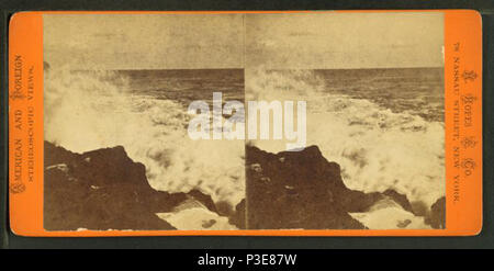 . Surf rompe sulla spiaggia, Nahant, messa. Titolo alternativo: e estera americana vista stereoscopica. Copertura: 1859?-1880?. Fonte impronta: 1859?-1880?. Elemento digitale pubblicata 8-31-2005; aggiornato 2-12-2009. 293 surf rompe sulla spiaggia, Nahant, Massa, da H. funi &AMP; Co. Foto Stock