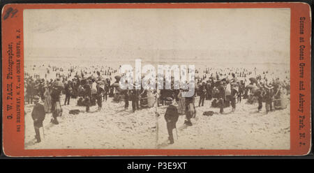 . Spiaggia e balneazione scena. Titolo alternativo: Scene a Ocean Grove e Asbury Park, N.J. Pubblicato: ca. 1875. Copertura: 1870?-1889?. Fonte Imprint: 1870?-1889?. Elemento digitale pubblicata 2-16-2006; aggiornato 6-15-2009. 31 spiaggia balneare e di scena, da Pach, G. W. (Gustavo W.), 1845-1904 Foto Stock