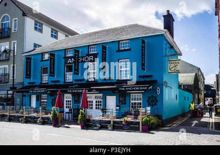 La barra di ancoraggio a Dungarvan Foto Stock