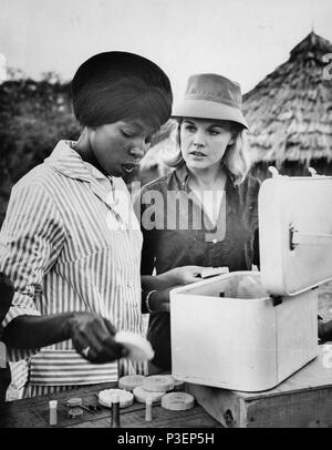 Gladys nguyên, carroll baker, naivasha, kenya1964 Foto Stock