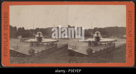. La fontana, la spianata della terrazza. Il lago e Ramble nella distanza. Titolo alternativo: American viste, della popolare serie. Copertura: [1860?-1875?]. Elemento digitale pubblicata 4-12-2006; aggiornato 6-25-2010. 308 La fontana, la spianata della terrazza. Il lago e Ramble a distanza, da E. &AMP; H.T. Anthony (Azienda) Foto Stock