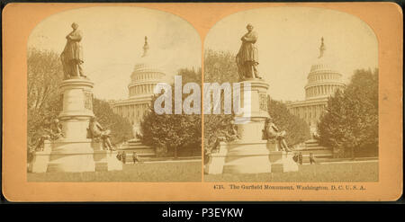 . La Garfield Monumento di Washington, D.C. Creato: 1877-1905?. Copertura: 1859?-1905?. Fonte impronta: 1859?-1905?. Elemento digitale pubblicata 1-25-2006; aggiornato 5-18-2009. 308 La Garfield monumento, Washington D.C, da Kilburn, B. W. (Benjamin West), 1827-1909 Foto Stock