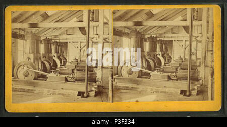 . I nuovi compressori di aria che fornisce la potenza necessaria per azionare trapani, circa 500 piedi sotto la superficie della terra. Copertura: 1865?-1885. Fonte Imprint: 1865?-1885. Elemento digitale pubblicata 8-31-2005; aggiornato 2-12-2009. 315 i nuovi compressori di aria che fornisce la potenza necessaria per azionare trapani, circa 500 piedi sotto la superficie della terra, da Hurd &AMP; Ward Foto Stock