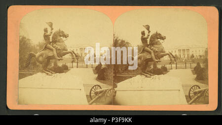 304 La colossale statua equestre in bronzo di gen. Andrew Jackson, da Bell &AMP; Fr. (Washington, DC) 5 Foto Stock