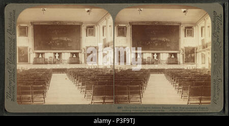 304 La culla della libertà, interno, Faneuil Hall, Boston--scena di epocali di riunioni di due secoli, da Underwood &AMP; Underwood 2 Foto Stock