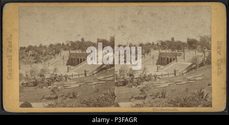 . L'Esplanade. Titolo alternativo: il Central Park di New York. Copertura: 1860?-1890?. Elemento digitale pubblicata 4-12-2006; aggiornato 6-25-2010. 306 L'Esplanade, da Robert N. Dennis raccolta di vista stereoscopica 4 Foto Stock