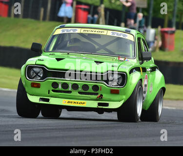 Michael Saunders, Ford Escort Mk1 Escort Messico, Bernie's V8s, noi muscolo auto, American Speedfest VI, Brands Hatch, giugno 2018, automobili, Autosport, Foto Stock