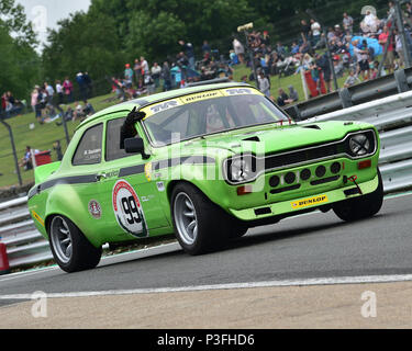 Michael Saunders, Ford Escort Mk1 Escort Messico, Bernie's V8s, noi muscolo auto, American Speedfest VI, Brands Hatch, giugno 2018, automobili, Autosport, Foto Stock