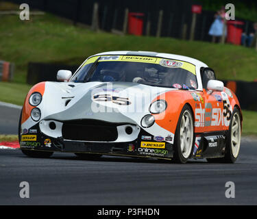 Jason Clegg, TVR Tuscan SP6, Bernie's V8s, noi muscolo auto, American Speedfest VI, Brands Hatch, giugno 2018, automobili, Autosport, automobili, il circuito racin Foto Stock