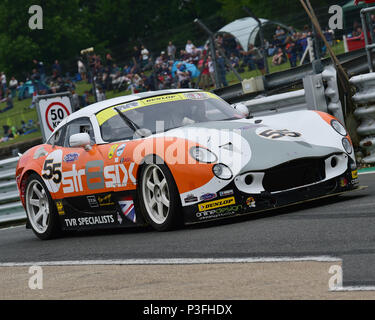 Jason Clegg, TVR Tuscan SP6, Bernie's V8s, noi muscolo auto, American Speedfest VI, Brands Hatch, giugno 2018, automobili, Autosport, automobili, il circuito racin Foto Stock