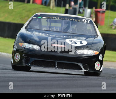 Andrew Knight, Pontiac ASCAR, Bernie's V8s, noi muscolo auto, American Speedfest VI, Brands Hatch, giugno 2018, automobili, Autosport, automobili, il circuito raci Foto Stock