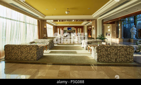 La lobby dell'hotel interior Foto Stock