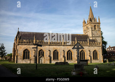 La Chiesa di San Lorenzo, Evesham, Worcestershire, England, Regno Unito Foto Stock