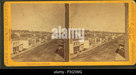 . Vista nella città di Duluth. Copertura: 1870?-1879?. Fonte impronta: Duluth, Minn. : Caswell & Davy, 1870?-1879?. Elemento digitale pubblicata 6-15-2005; aggiornato 2-13-2009. 350 vista nella città di Duluth, da Caswell &AMP; Davy 5 Foto Stock